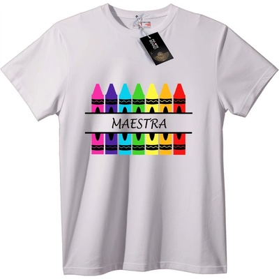 NOONEBRAND Тениска Майстор на цветните моливи - L, Black