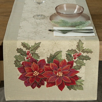 Eurofirany Vánoční gobelínový běhoun Merry 40X100cm