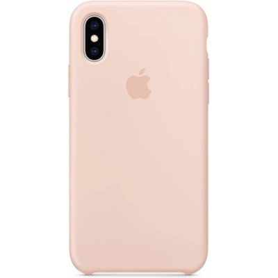 Apple Оригинален силиконов калъф iphone xs mtf82zm/a Розов