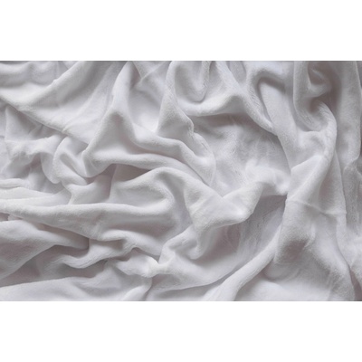 Jerry Fabrics Hrejivé prestieradlo mikroflanel Biela 90x200