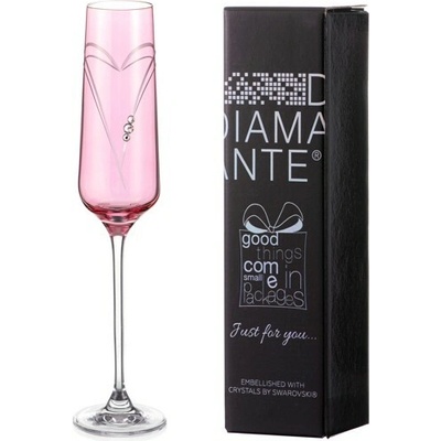 Diamante JFY Pink Hearts flute 190 ml