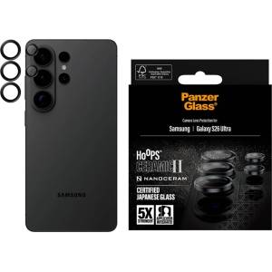 Panzer Стъклен протектор за камера PanzerGlass Hoops Lens Protector Ceramic II за Samsung Galaxy S26 Ultra, черен