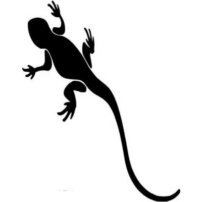 Artemiss Jašterica plastová šablóna 1 A 6,5cm x 9 cm