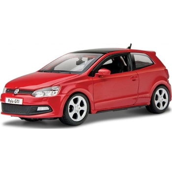 Bburago Plus VW Polo GTI Mark 5 červená 1:24
