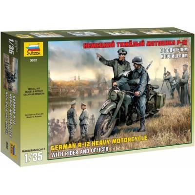 Zvezda Německý motocykl R 12 1:35