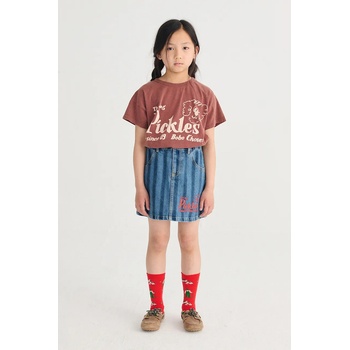 Bobo Choses Детска дънкова пола Bobo Choses Pickles The Dog (126AC080)