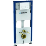 Geberit Комплект за скрито казанче Geberit Duofix Delta с монтажен комплект и правоъгълен бял капак (458.128.11.2)
