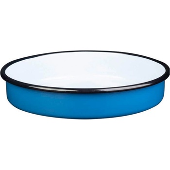 Metalac Posude 28 см кръгла емайлирана тава Metalac Posude в син цвят