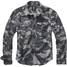 Brandit Vintage košeľa dlhý rukáv grey camo temp