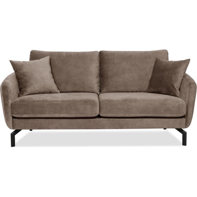 Scandic Кафяво-бежово кадифено канапе 190 cm Magic - Scandic (16544SN-mouse)