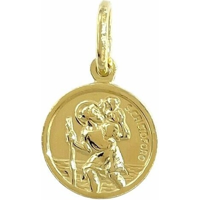 Infinitysilver Strieborný prívesok sv. Krištof pozlátený SP182960G