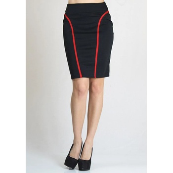 Image 1 of Rumena Черна пола с червени ленти rumena