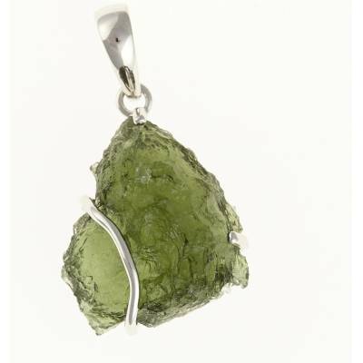 My Moldavite Stříbrný přívěsek s přírodním vltavínem SM12113