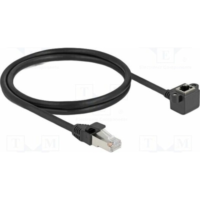 Delock 81097 Prodlužka Ethernet F/UTP Kat: 6 1m černý