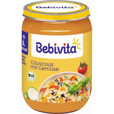 Bebivita Био ястие Bebivita - Кускус със зеленчуци, 190 g (15004-01)