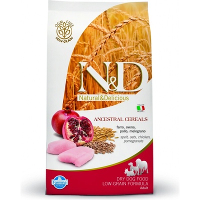 N&D Ancestral Grain Dog Adult Mini Chicken Spelt Oats & Pomegranate 0,8 kg