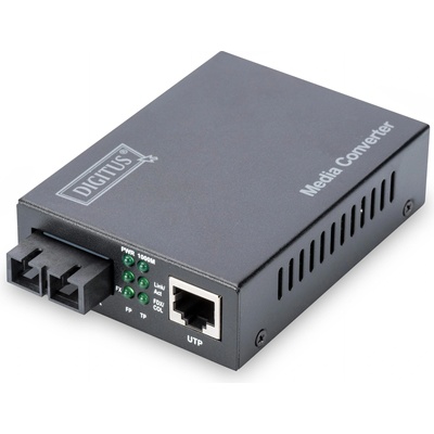 DIGITUS Gigabit Ethernet Media Converter, Singlemode SC connector, 1310nm, up to 20km (DN-82121-1)
