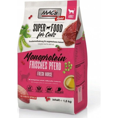 Mac's Cat Adult Fresh Horse Monoproteínová 1,5 KG