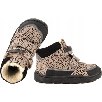 Emel ev2809-3 barefoot zimní boty s vlnou voděodolné membrána béžová