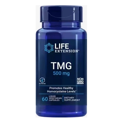 Life Extension TMG (триметилглицин), 500 mg, 60 капсули