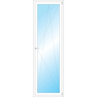 OKNA HNED Plastové okno 72x229 cm bílé otevíravé a sklopné pravé