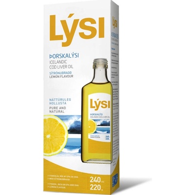 Lysi Olej z tresčích jater citrón 240 ml