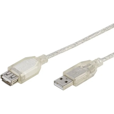 Vivanco Кабел Vivanco 26794, USB A(м) към USB A(ж), 3m, прозрачен (26794)