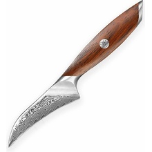 Dellinger Nôž Lúpací Paring 100 mm Rose Wood Damascus
