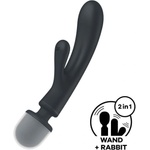 Satisfyer Triple Lover - вибратор за G-точка и масаж (черен)