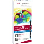 Tombow Томбоу Маркер abt Двуцветна Четка 12p-1 Базисен (12) (abt-12p-1)
