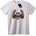NOONEBRAND Тениска Череп с Корона и Крила - 2XL, White