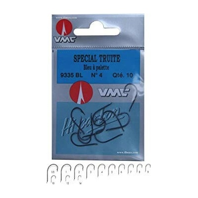 VMC Háček PERCH LONG 9335 BL vel.9 10 ks