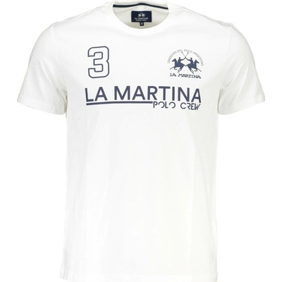 La Martina MEN'S SHORT SLEEVE T-SHIRT WHITE bílá