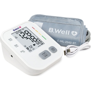 B.Well Pro-22 Автоматичен апарат за кръвно налягане Изключително прецизно измерване (64105_bw)