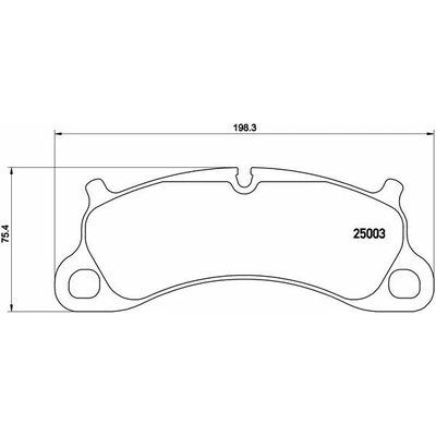 BREMBO Sada brzdových doštičiek P 65 025