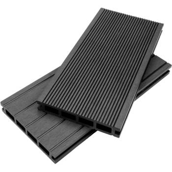 NIKA WPC декинг ForestFeel 140x23 mm, L=2.0 м, двулицев, антрацит (FR-DT 140235)
