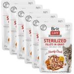 Brit Капсула BRIT Care Cat Sterilized Fillets in Gravy with Hearty Duck 6 x 85 г