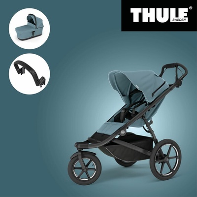 THULE set URBAN GLIDE 3 MID BLUE SINGLE +KORBIČKA+ MADLO 2025