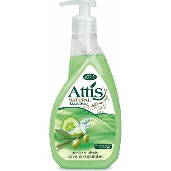 Gold drop Attis Natural Olive & cucumber tekuté mydlo dávkovač 400 ml