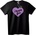 NOONEBRAND Тениска със сърце 'I Purple You' - M, White