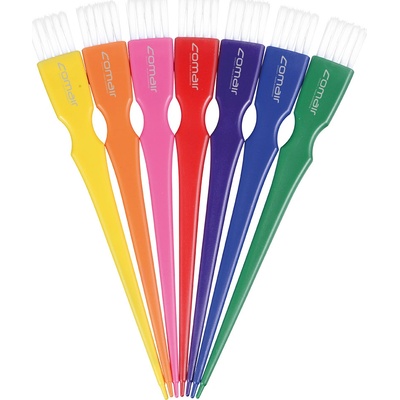 Comair Tinting Brushes Rainbow narrow 7001275 sada úzkych štetcov na farbenie 7 ks