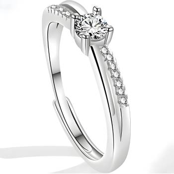 HARAHU Дамски пръстен ed-38457 - Сребърен / Наст可итен kp38457 (ed-38457)