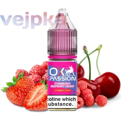Oxva Ox Passion Salts Strawberry Raspberry Cherry 10 ml 20 mg