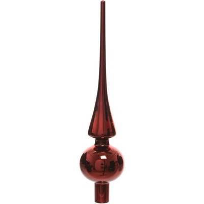 Decoris NENURODYTA_V Vánoční ozdoba na stromeček 113069, červená, sklo