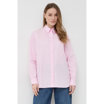 PINKO Памучна риза Pinko дамска в розово със стандартна кройка с класическа яка 100233. A19U (100233.A19U)