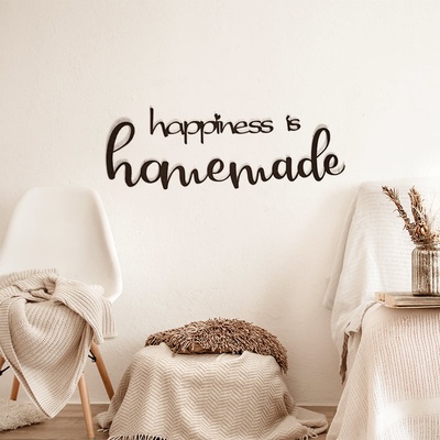 Decono Метален Надпис Happiness is Homemade