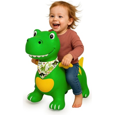 HoppyDoo JAMARA Skákací dinosaurus s krídlami zelený s pumpičkou