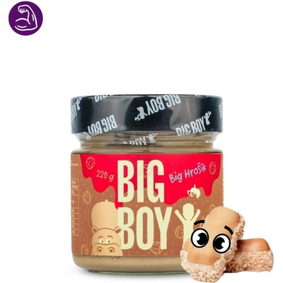 Big Boy Proteinový lískoořechový krém Big hrošík 220 g – Zboží Dáma