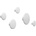 Muuto Куки за стена Dots Wood мръсно бяло 5 бр (03352)