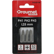 DRAUMET PREMIUM Bity PH1, PH2, PH3 - 3 kusy 25